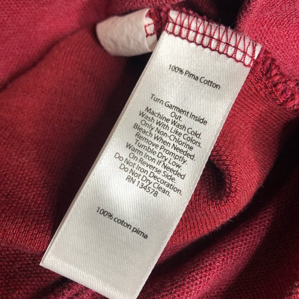 Vineyard Vines red men’s 1/4 zip pullover medium - Picture 6 of 13